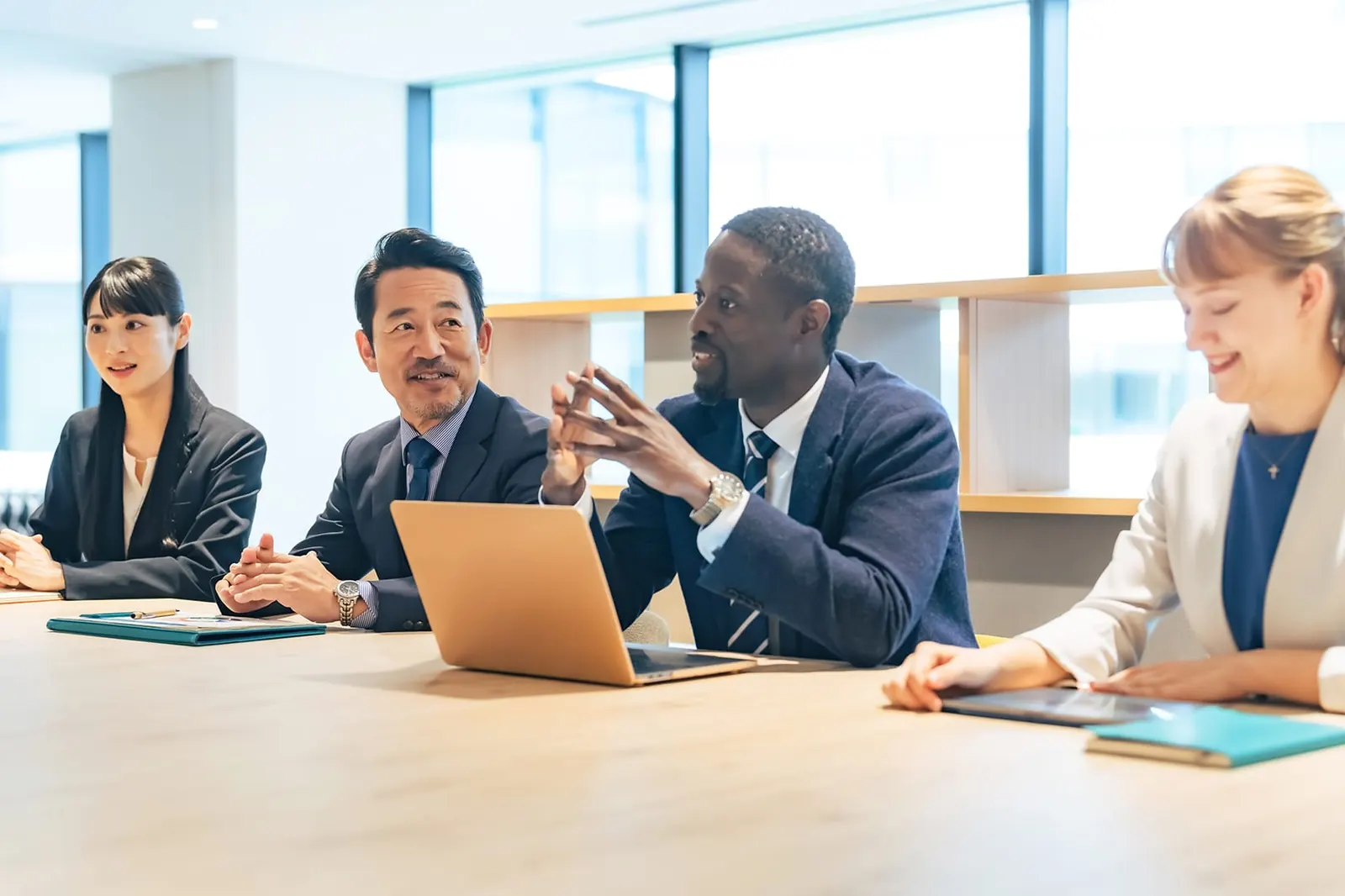 Meeting with a Japanese company
